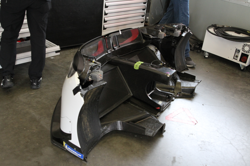 Front bumper is all one part.